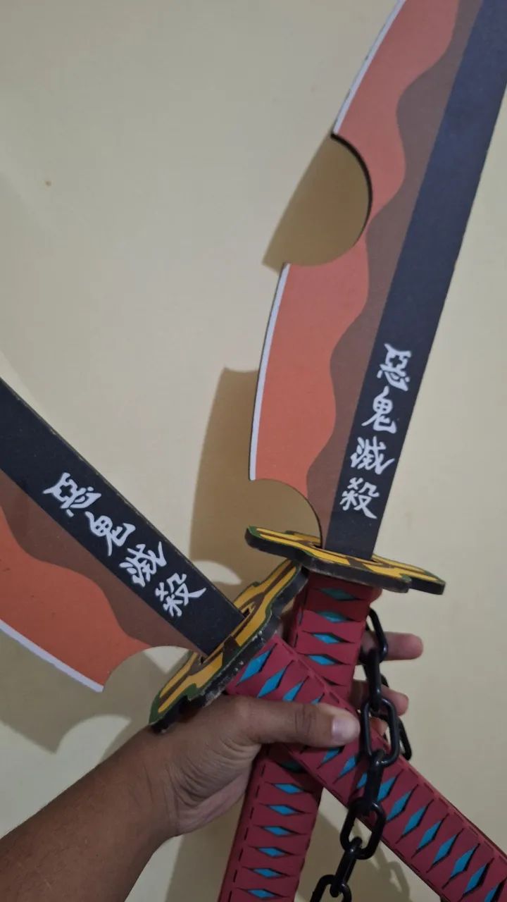 Espadas Uzui demon slayer mdf cosplay  - Foto 2