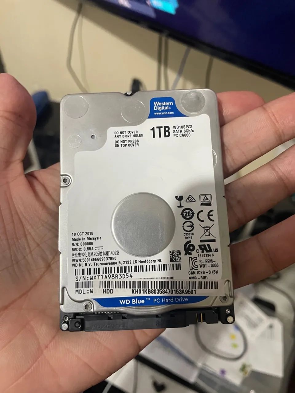 HD SLIM NOTEBOOK 1TB 