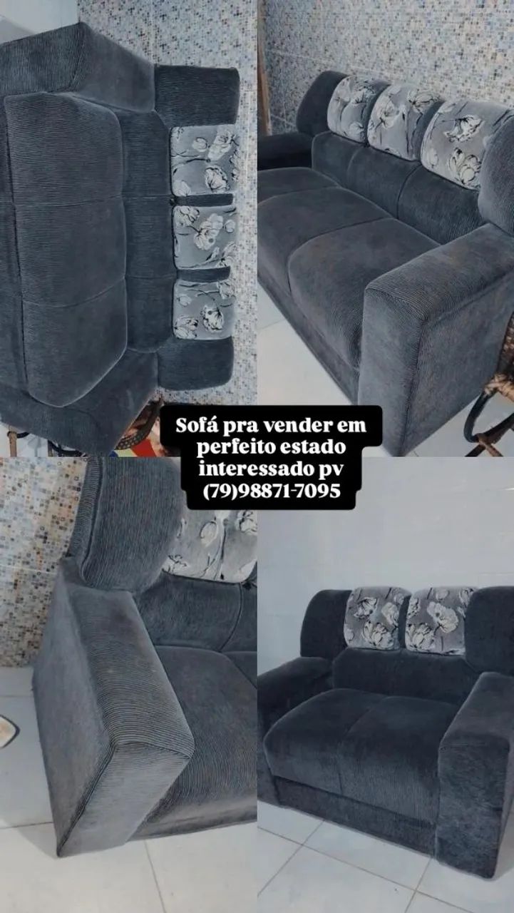 Sofá de 2 e 3 lugares 