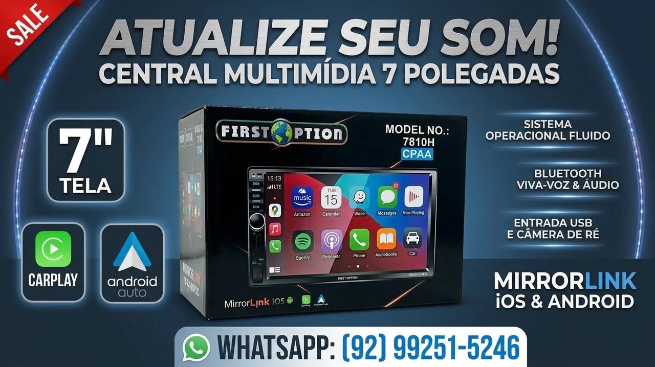 Multimídia 7 polegadas  - Foto 2