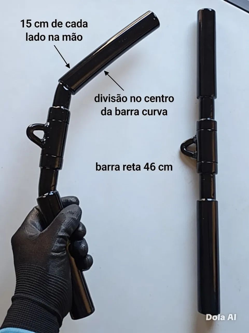 Puxadores para tríceps e bíceps c/ centro giratório a unidade  - Foto 4