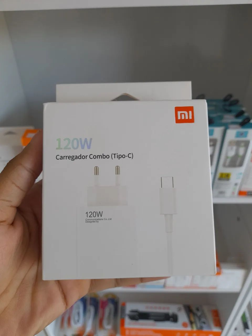 Carregador rápido 120w tipo c