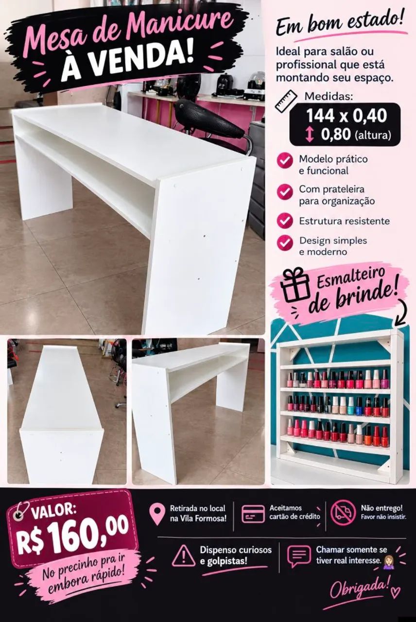 Mesa de manicure 