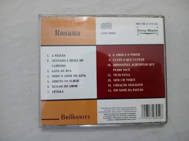 CD Rosana - Brilhantes - 14 Grandes Sucessos - Foto 2
