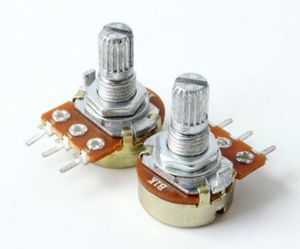 Potenciômetro KIT 2 Unidades 1k Linear Eixo Estriado 15 Mm Wh148 B10k Arduino COD-CP211  - Foto 3