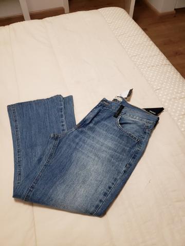 Calça rosa chá com etiqueta