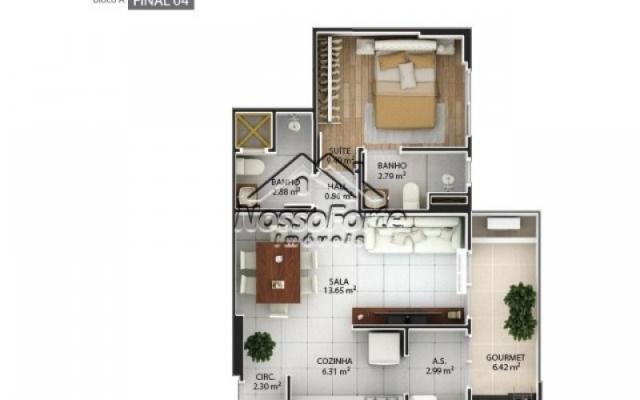 Apartamento no Boqueirão Lançamento em Praia Grande - Foto 17