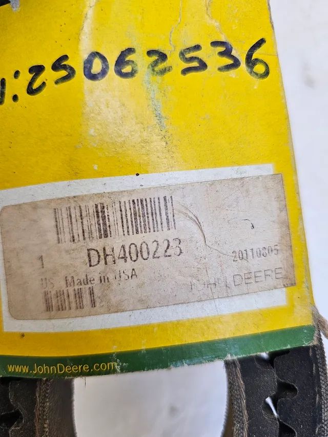 Escavadeira John deere correia compressor ar condicionado nova original dh400223 - Foto 4