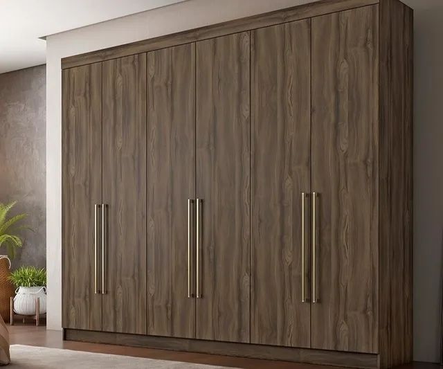 Guarda roupas casal 100% MDF Itaguara Plus 6 Portas - Mega Oferta - Novo