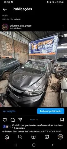 Sucata honda fit cvt 2020  - Foto 5