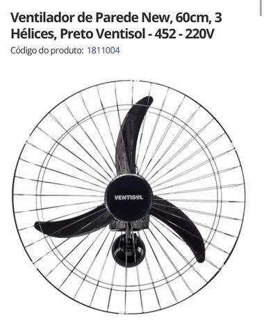 Ventisol ventilador 50 e 60cm parede - Foto 3