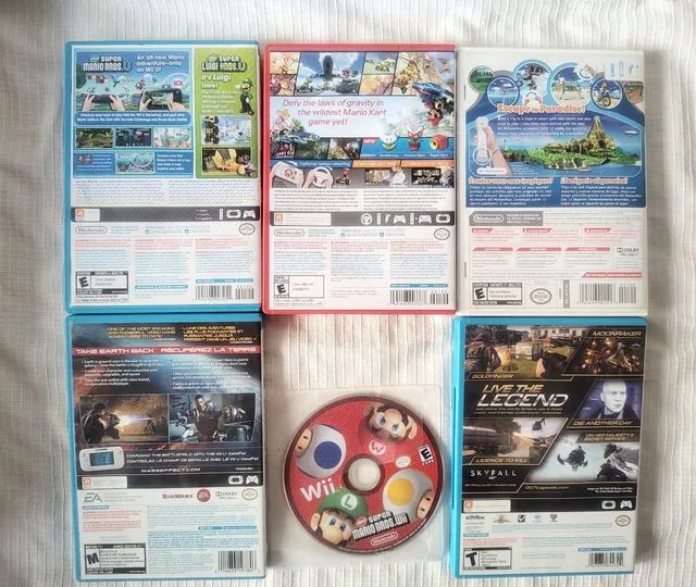 Lote de Jogos Nintendo Wii e Wii U Original - Videogames - Água