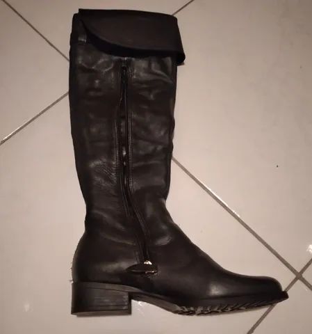 Bota cano longo em couro  - Foto 3
