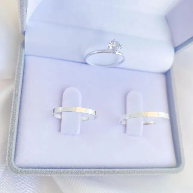 PAR DE ALIANÇAS NOIVADO - Foto 5