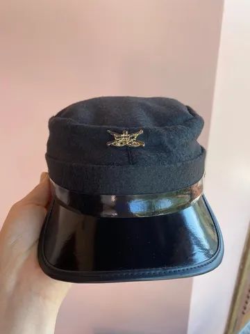 Chapéu cap confederados preto feltro Lef?s - Foto 2