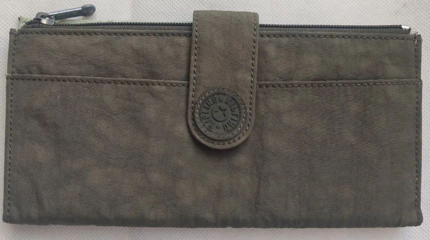 Carteira Kipling Verde - (Vários Compartimentos)