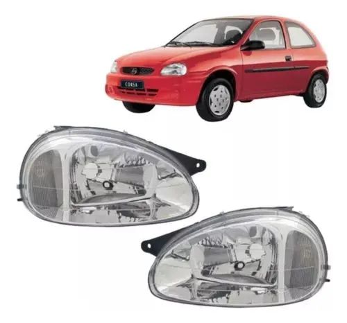 Farol Dianteiro Corsa 03/07 Cromado Cod: 28014