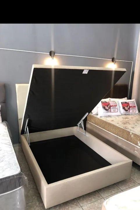 Base para Cama Box casal baú -  Nova - Foto 2