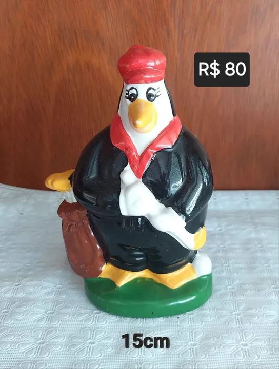 Bibelô Em Porcelana - Pinguim Jogador De Golfe - Antiguidade 