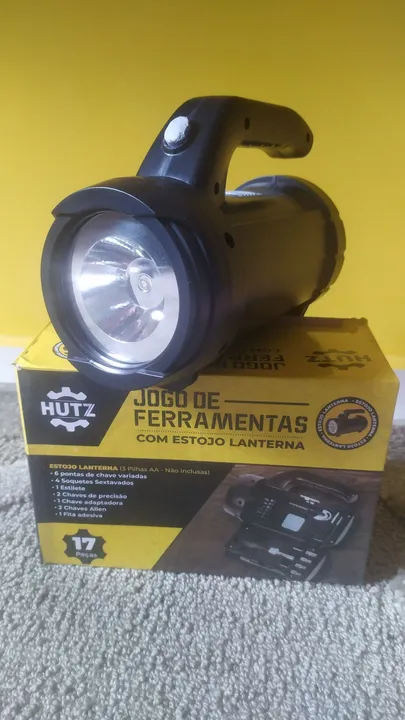 Kit ferramentas estojo lanterna 17 peças