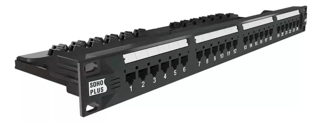 Patch Panel Sohoplus 24p Cat5e Furukawa T568a/b 24 Portas