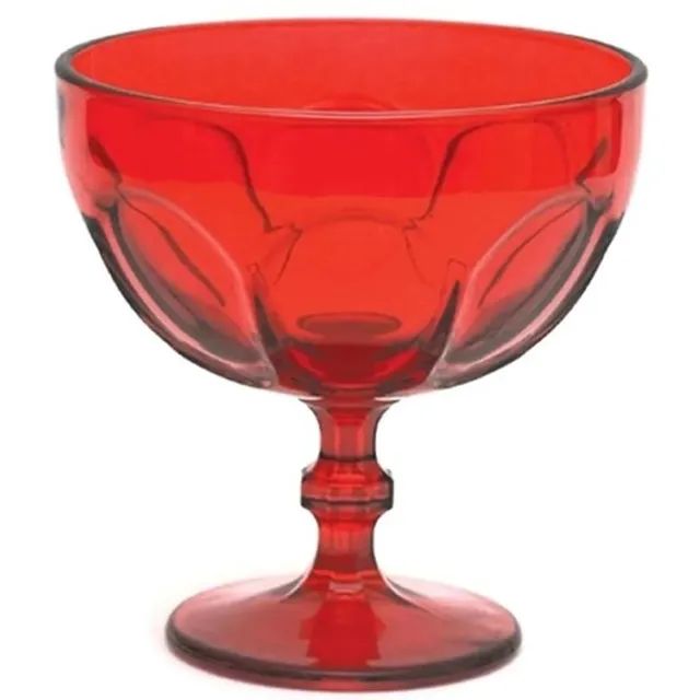 Conjunto 6 Taças Sobremesa Vermelha 380ml  - Foto 2