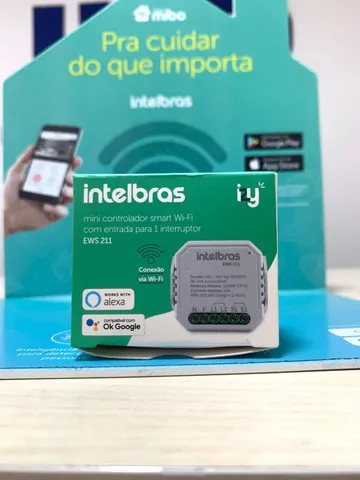 Interruptor Controlador de Cargas Wifi Intelbras EWS 211 - Loja Física -