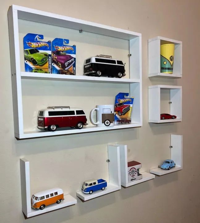 Kit Nichos em MDF 7 Peças Branco (Frete Grátis*)