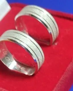 Alianças Prata 950 Todos Modelos A escolher 6 mm - Foto 4