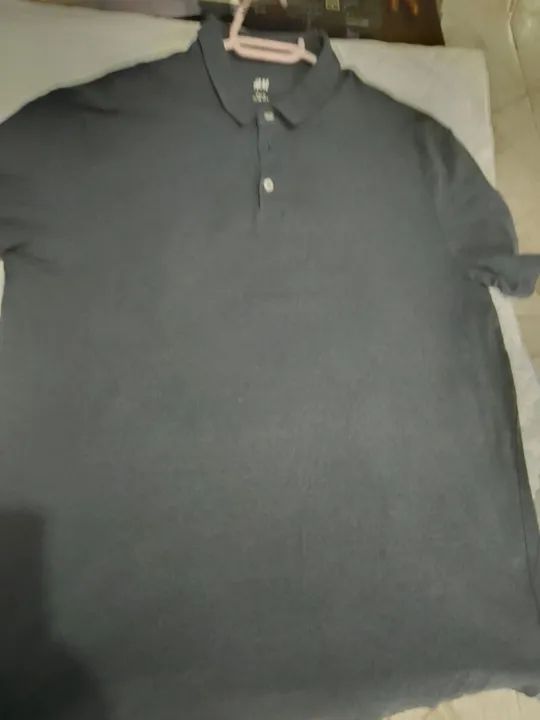 Camiseta Polo H&M Azul G - Foto 4