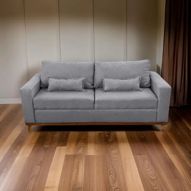 Sofá Retrô - Base de Madeira - Foto 2