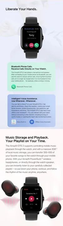 Smartwatch Amazfit GTS 2 (Nova Versão) Global em Português - com GPS - Foto 3