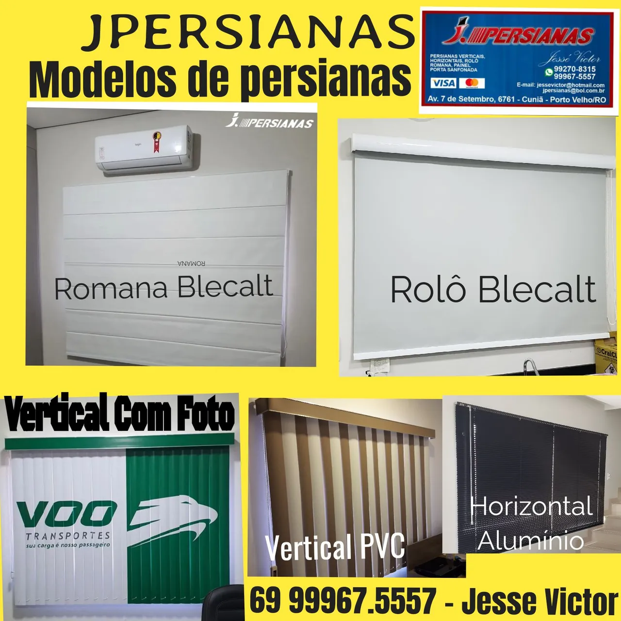 Persiana de todos os modelos