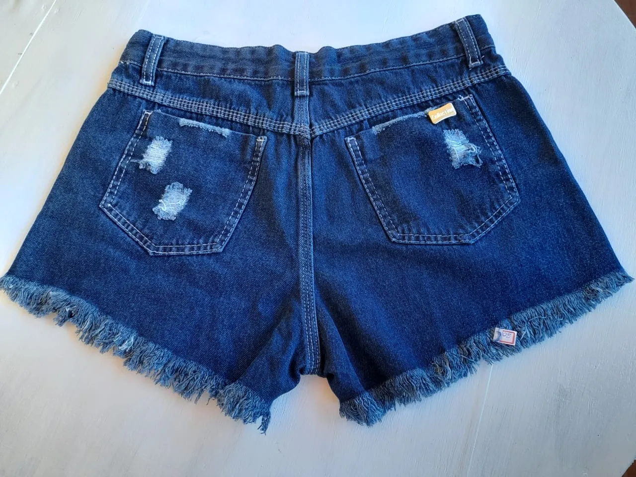 Short Jeans Destroyed Feminino