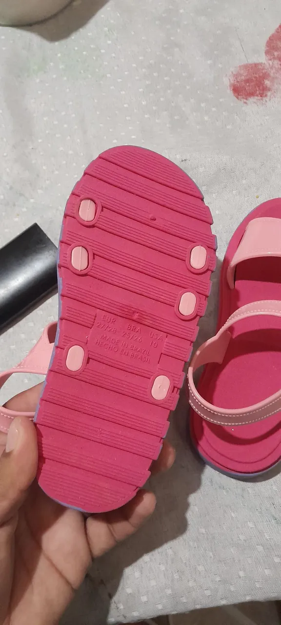 Sandália Infantil Rosa - Número 27/28