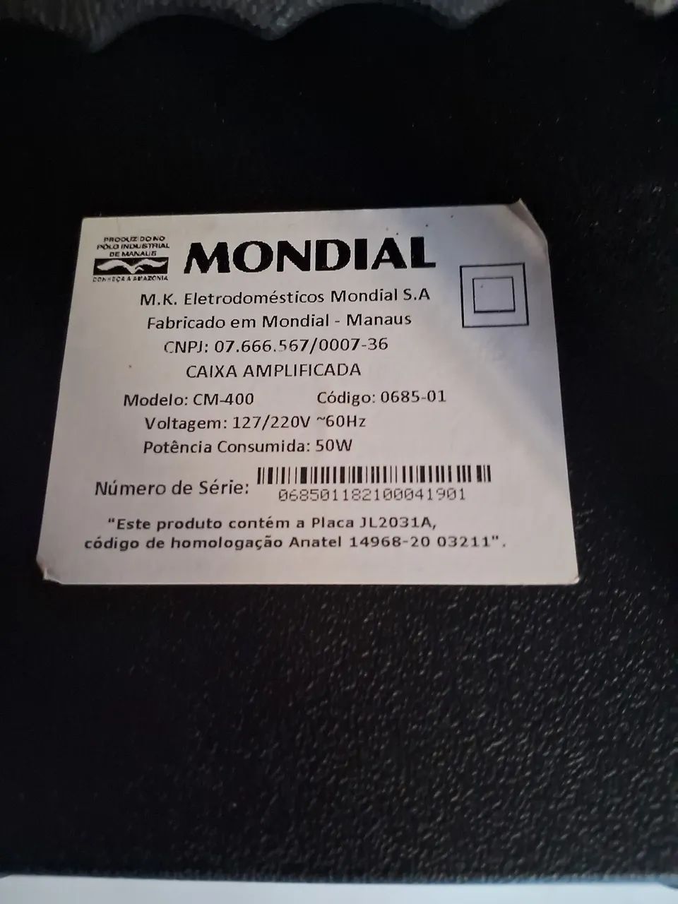 Caixa de Som Portátil Mondial com Bluetooth e LED - Foto 5