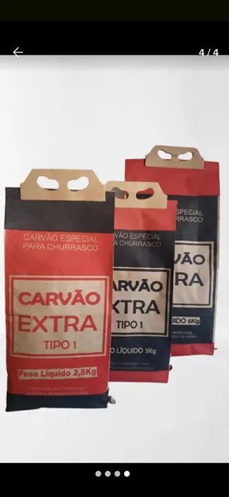 Carvão Extra para Churrasco - Pacote de 3,0kg 
