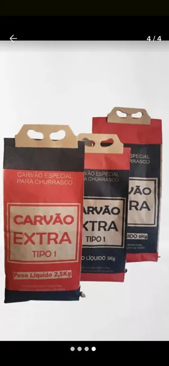 Carvão Extra para Churrasco - Pacote de 3,0kg