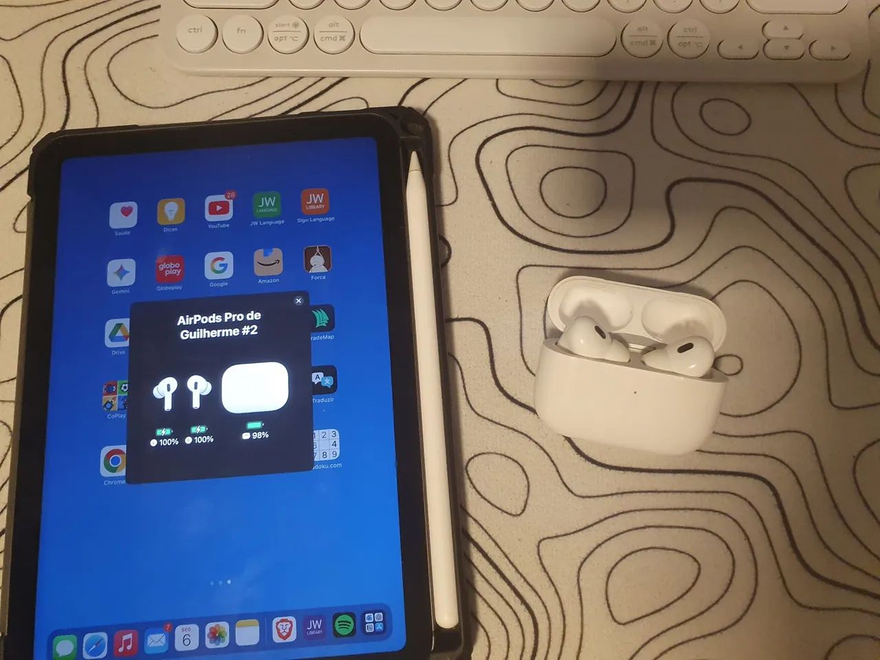 Ipad mini 6 - Na caixa 256gb 5G + Apple Pencil Pro 02 - Tablets e