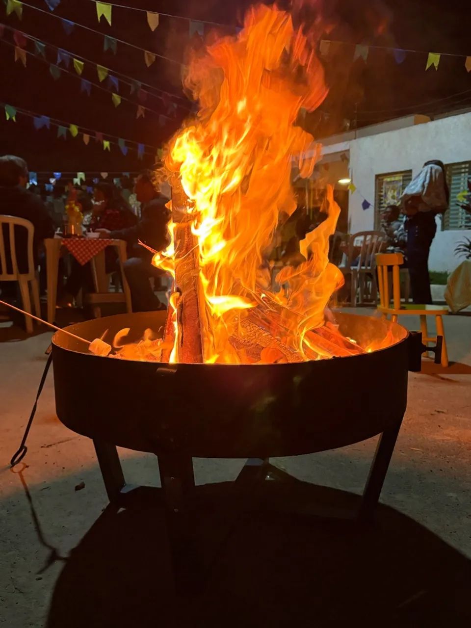 Lareira externa, pira, lenheiro, braseiro, fogueira,  - Foto 6