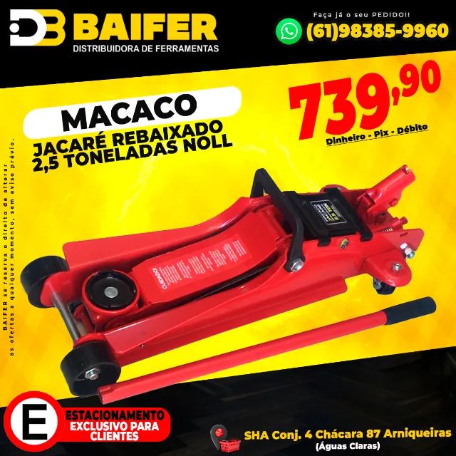 Macaco Jacaré Rebaixado 2,5 Toneladas Noll