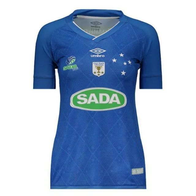 Camisa Umbro Cruzeiro Sada III Feminino 2017-2018