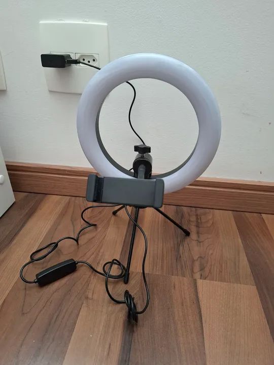 Ring Light com apoio para celular