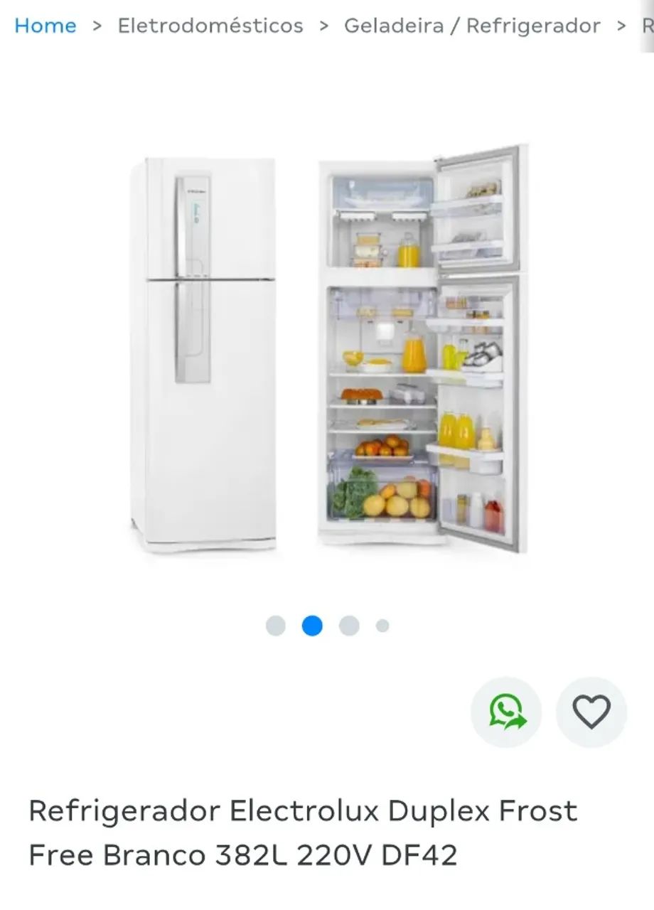 Geladeira Electrolux Duplex Drost Free 382L