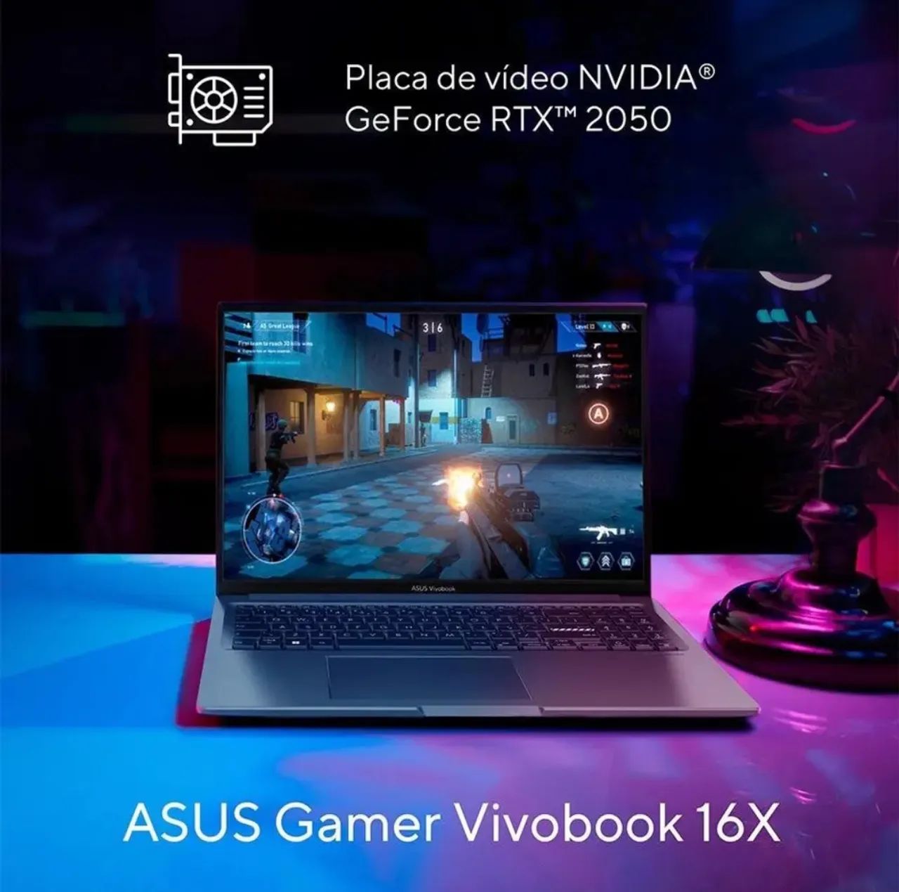 Notebook Vivobook Intel Core i5 12500H RTX 2050 120hz - Foto 2