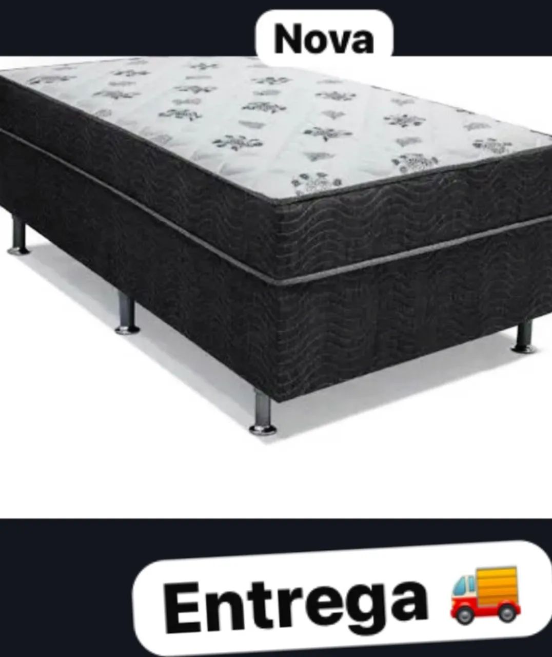 Cama box solteira NovA