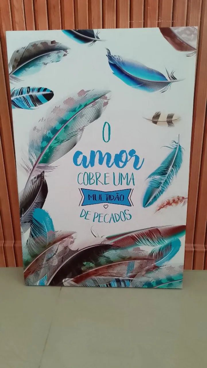 Quadro Decorativo - O Amor Cobre Uma Multidão de Pecados - Foto 3