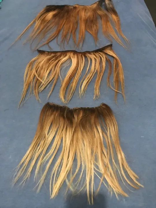 Aplique de cabelo humano loiro claro - Foto 3