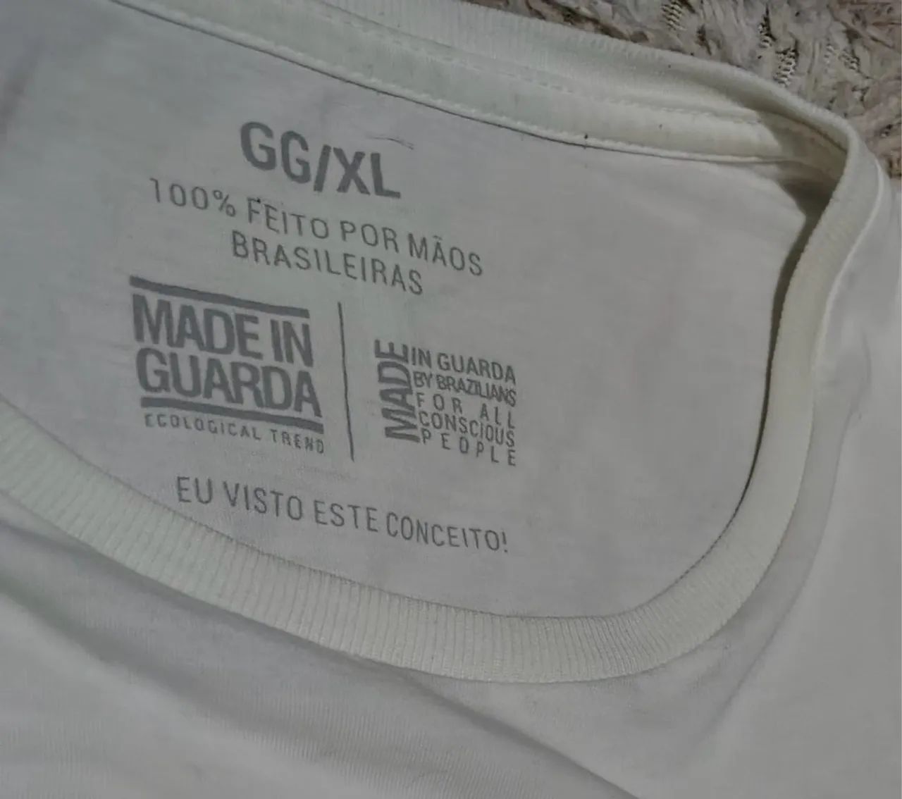 Camiseta branca off white made in guarda - Foto 3