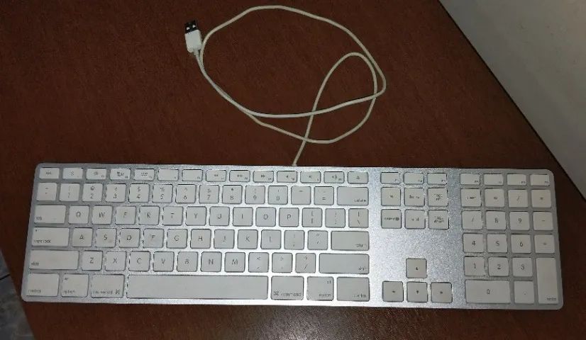 Teclado Usb Mac Apple Keyboard Com Defeito Leia - Foto 4